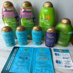 10pc lot of OGX Shampoo and Conditioners